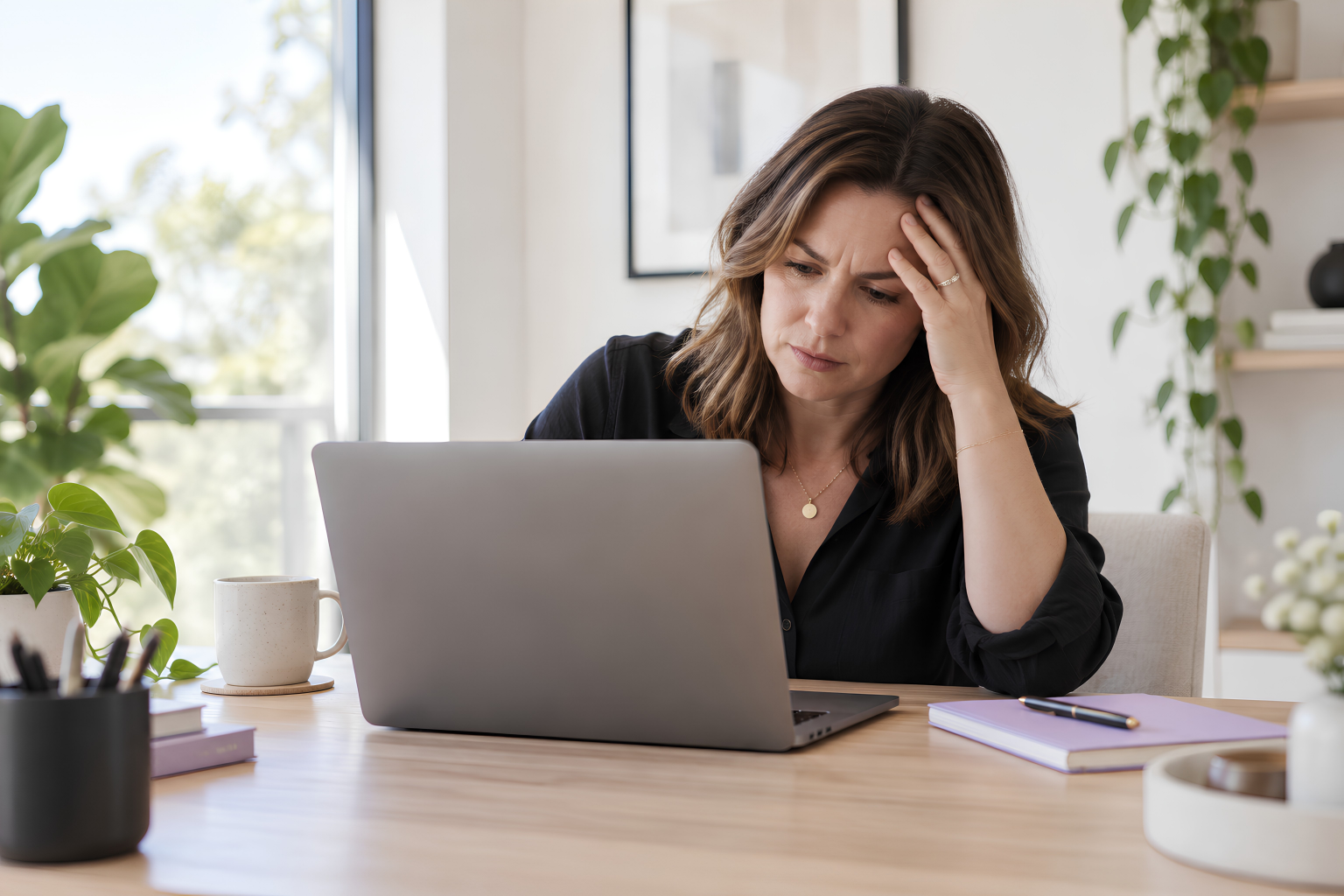 Business owner feeling overwhelmed by website technology